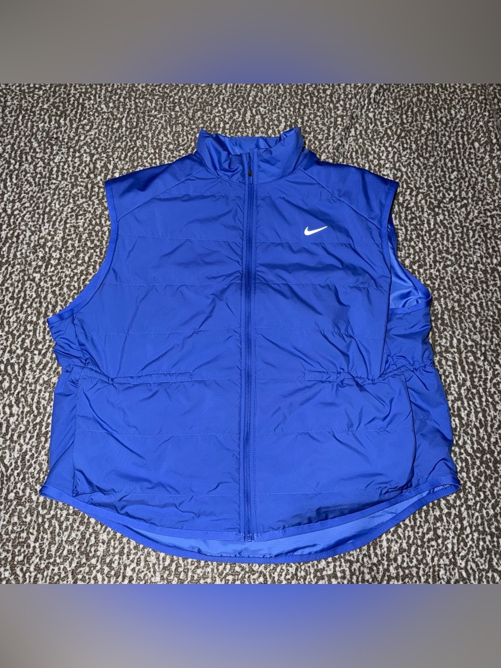 Nike Royal Blue Quilted Vest with White Swoosh